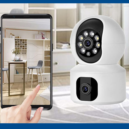 كاميرا 1080P HD ثنائية العدسات لاسلكية Cloud Storage Intelligent Camera