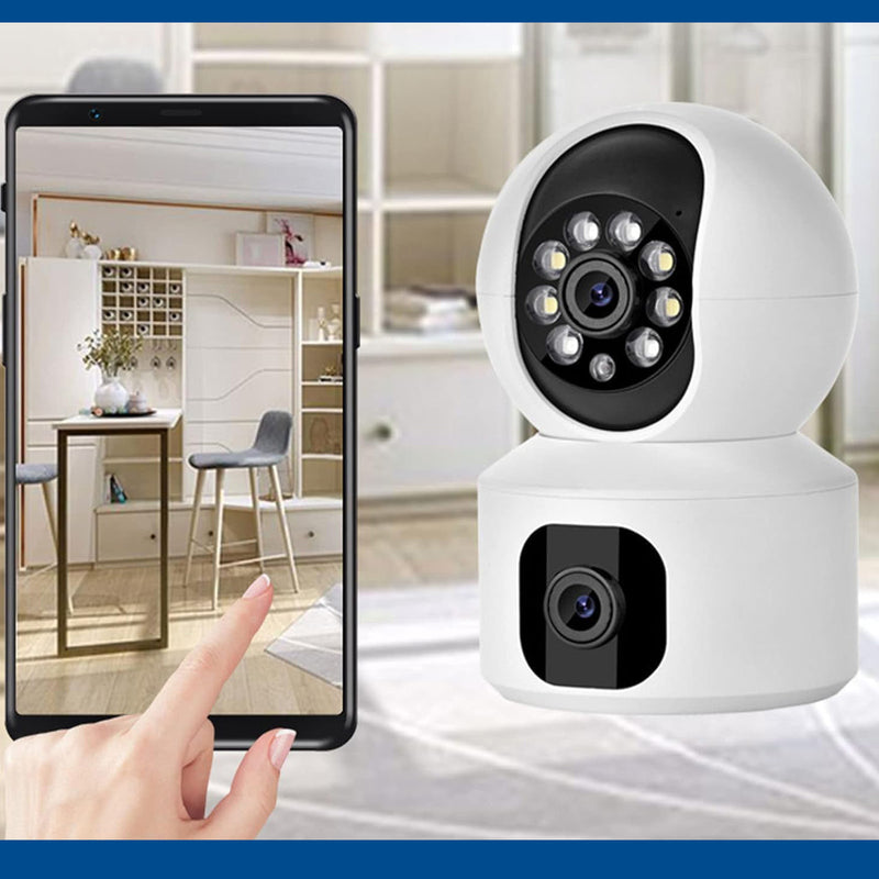 كاميرا 1080P HD ثنائية العدسات لاسلكية Cloud Storage Intelligent Camera