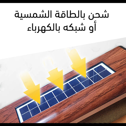 راديو كلاسيك كهربائي أو بالطاقة الشمسية RX-BT89 Am Fm Radio Vintage Retro