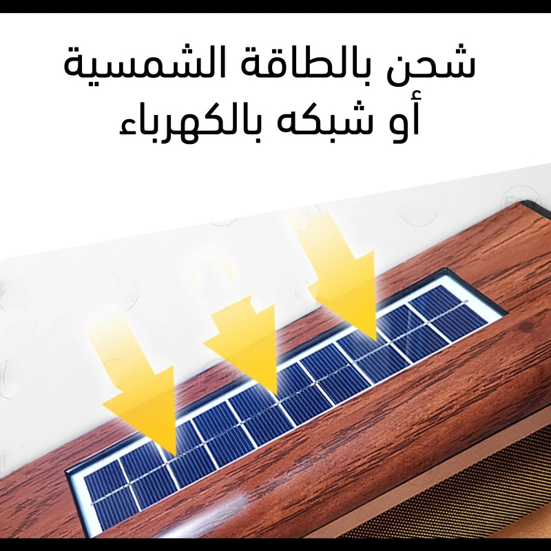 راديو كلاسيك كهربائي أو بالطاقة الشمسية RX-BT89 Am Fm Radio Vintage Retro