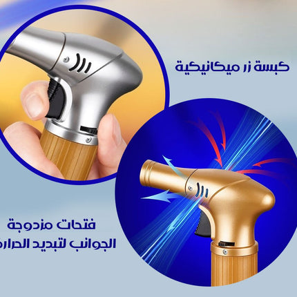 ولاعة وشعلة غاز مضادة للهواء