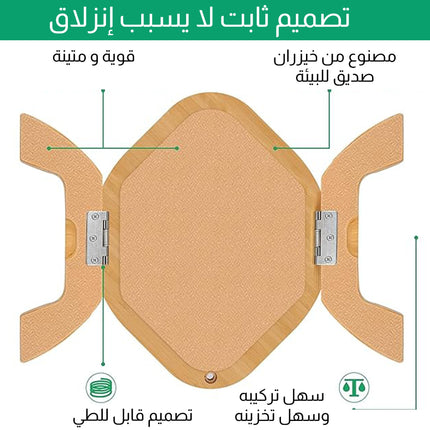 صينية أريكة خشبية من الخيزران قابلة للطي Wooden Bamboo Folding Sofa Tray