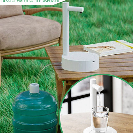 مضخة توضع على الطاولة لسحب مياه الشرب من القارورة شحن Desktop Water Bottle Dispenser