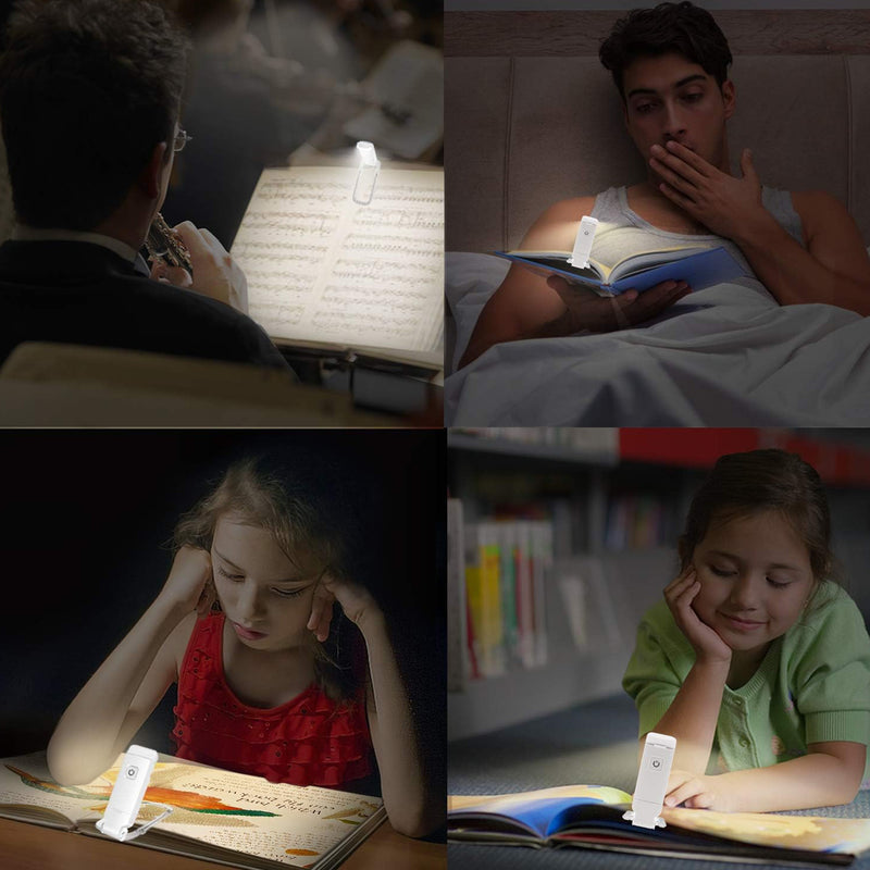 مصباح قراءة كتاب قابل لإعادة الشحن Book Reading Light Rechargeable Light
