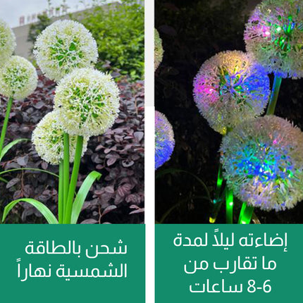 إضاءة حديقة على شكل هندباء تعمل بالطاقة الشمسية Solar Powered Dandelion Garden Light