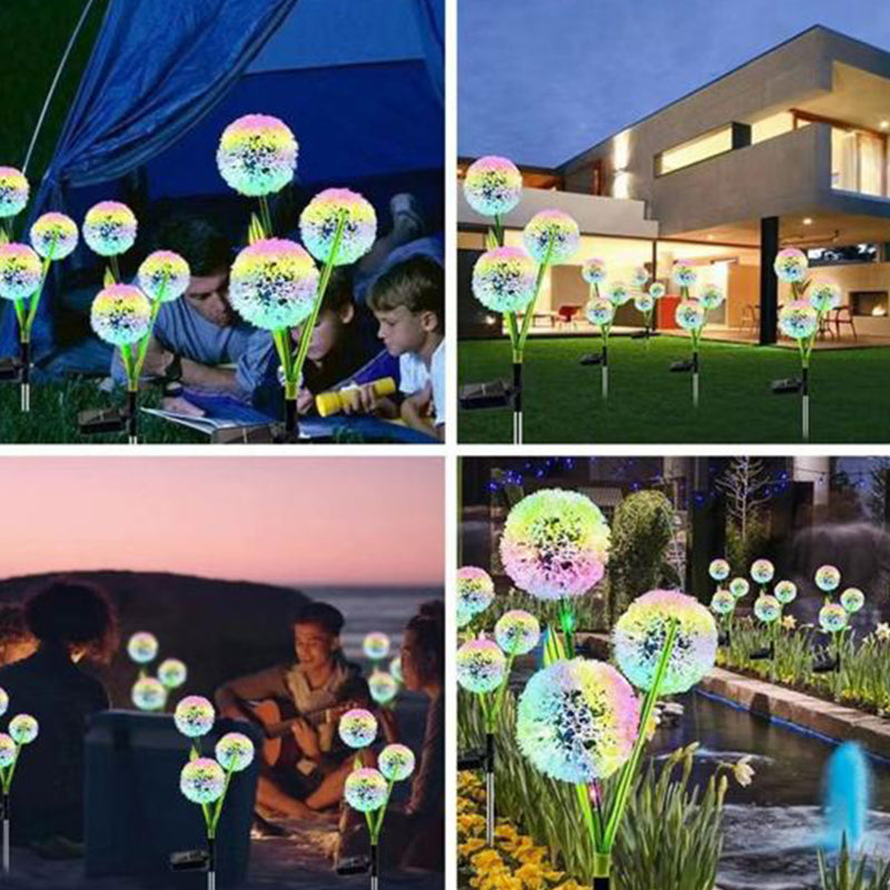 إضاءة حديقة على شكل هندباء تعمل بالطاقة الشمسية Solar Powered Dandelion Garden Light