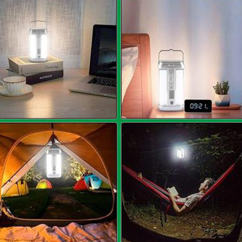 مصباح طوارئ ورحلات يعمل بالطاقة الشمسية او بمدخل سلك Solar Charging Light Rechargeable