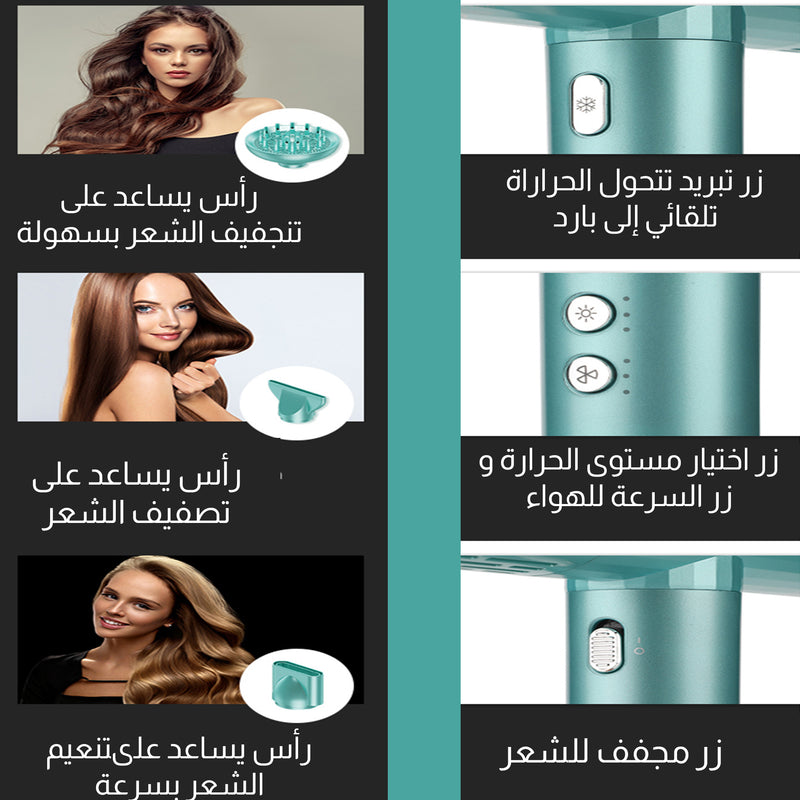 سشوار تجفيف الشعر الكهربائي iparah p-385 cross-border high-speed bldc hair dryer