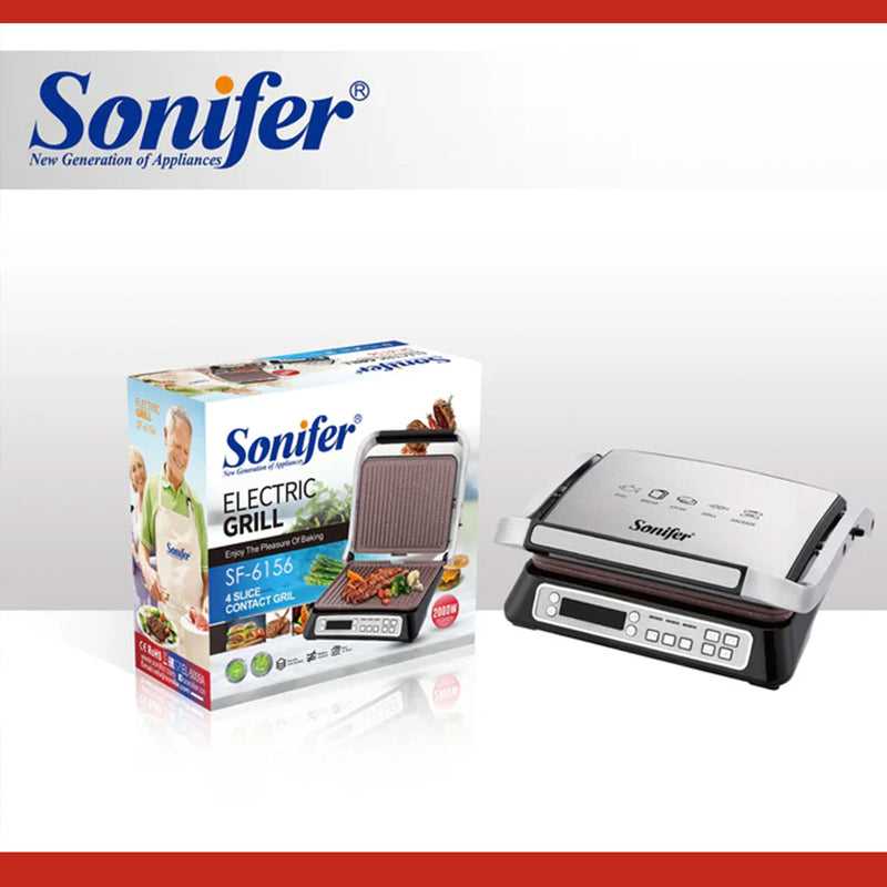 جريل شواء كهربائي sonifer slice double sided contact grill electric SF-6156