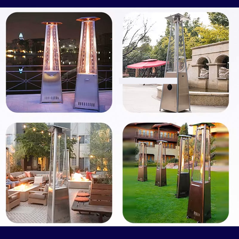 صوبة خارجية على شكل هرم Pyramid shaped outdoor heater
