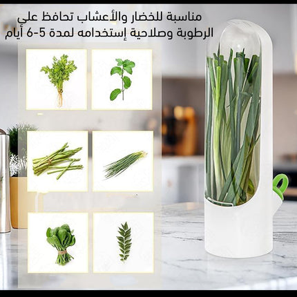 حافظة أعشاب طازجة للثلاجة Fresh Herb Keeper for Refrigerator