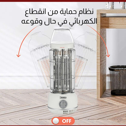 صوبة كهرباء بيضوية صغيرة Barknda Carbon Heater ZYY-H14C