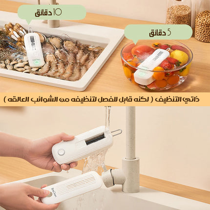 جهاز بالموجات فوق الصوتية لغسل و تعقيم الطعام Ultrasonic device for washing and sterilizing food