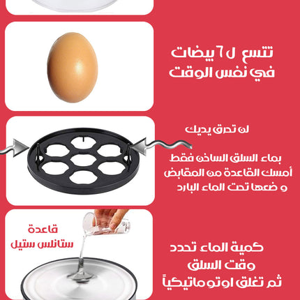 سلاقة بيض وتسخين الطعام بالبخار egss boiler dsp
