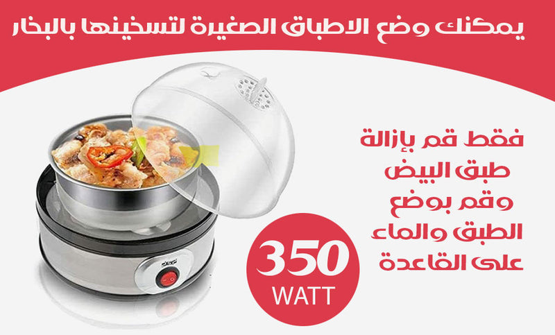 سلاقة بيض وتسخين الطعام بالبخار egss boiler dsp