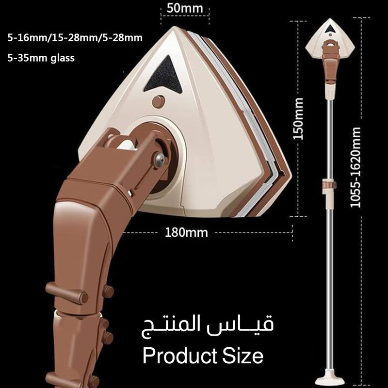مساحة زجاج دبل قابلة التمدد Glass Cleaning Artifact, High-Rise 5-35 mm