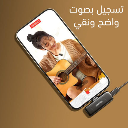 ميكروفونات لاسلكية أصلية من نوع واحد إلى اثنين remax Genuine one-to-two wireless microphones wireless K15