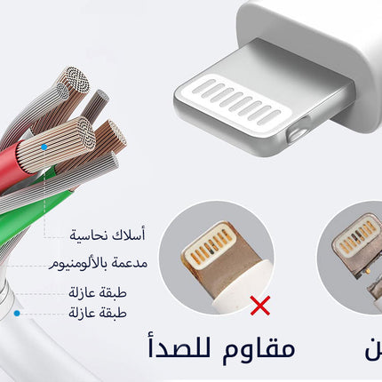 سلك شحن سريع 3 متر FAST-CHARGING DATA CABLE