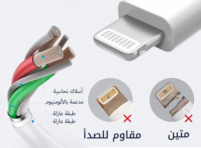 سلك شحن سريع 3 متر FAST-CHARGING DATA CABLE