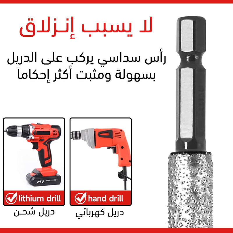 فاتحة مثقاب برؤوس متعددة الأقطار تركب على الدريل
