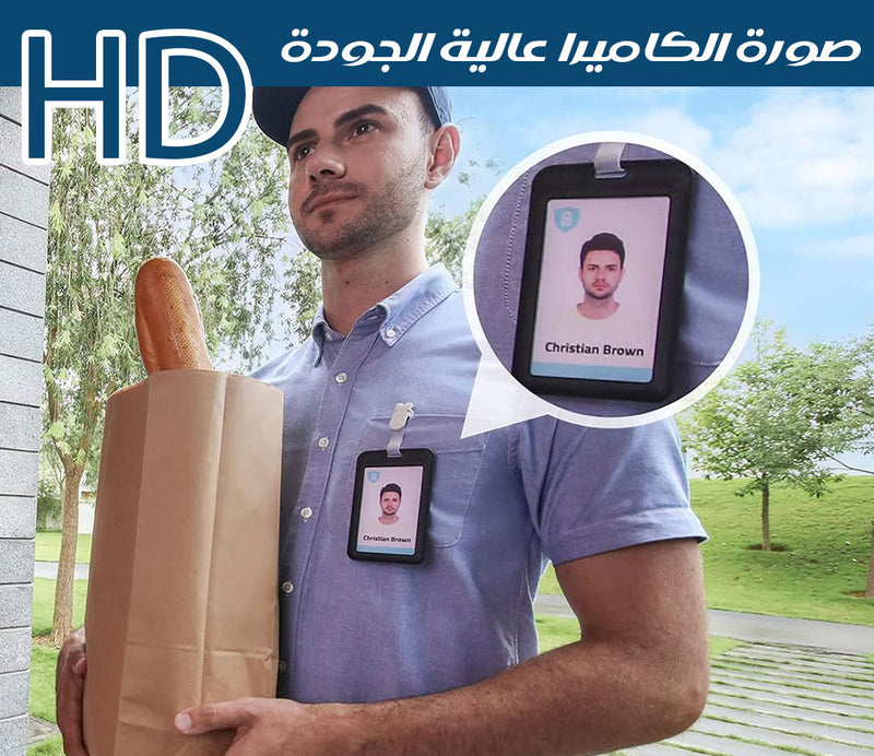 جرس باب ذكي لاسلكي كاميرا وصوت وحساس حركي Doorbell Home Camera System
