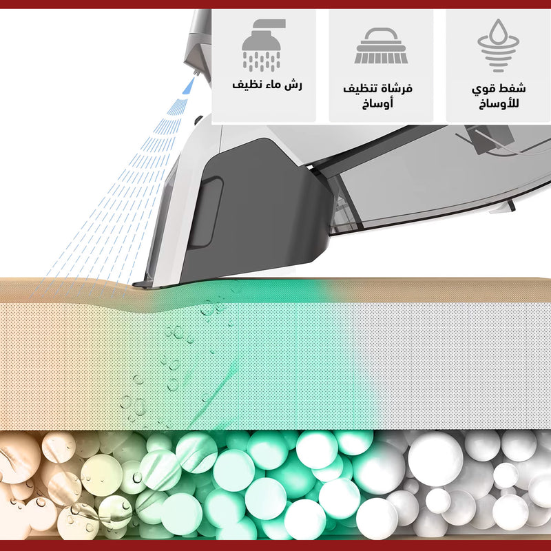 جهاز تنظيف البقع المحمول مع سرعتين قابلتين للتعديل dsp Handheld Spot Cleaner KD2049