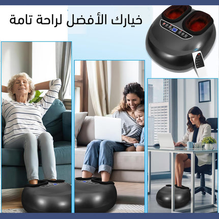 جهاز تدليك القدم الكهربائي بالتسخين والانسجة العميقة Electric Foot Massagers With Heated