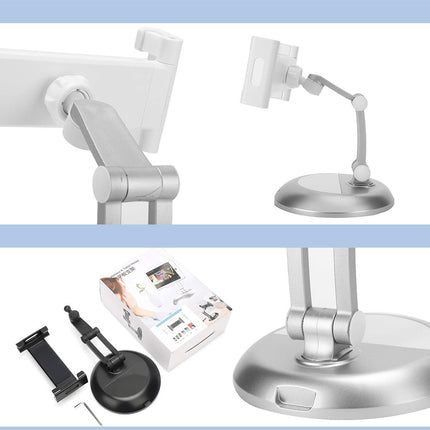 حامل الموبايل و التابلت المعدني (حر الحركة ) Adjustable Desktop Phone Holder