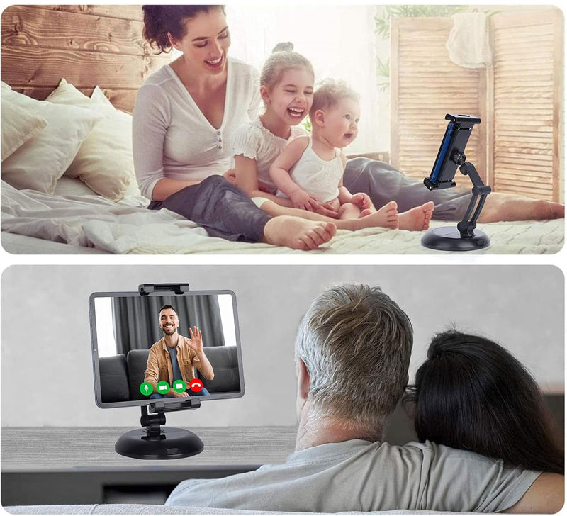 حامل الموبايل و التابلت المعدني (حر الحركة ) Adjustable Desktop Phone Holder