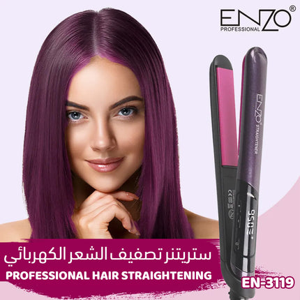 ستريتنر تصفيف الشعر الكهربائي Enzo Professional hair straighteningEN-3119