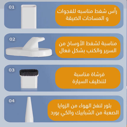 مكنسة محمولة باليد لإزالة العث قابلة لإعادة الشحن Household car vacuum cleaner large suction mite removal