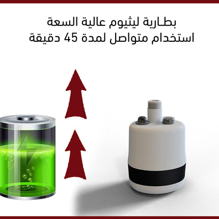 رأس دش تخييم قابل لإعادة الشحن Camping Shower Kit, Rechargeable Camping Shower