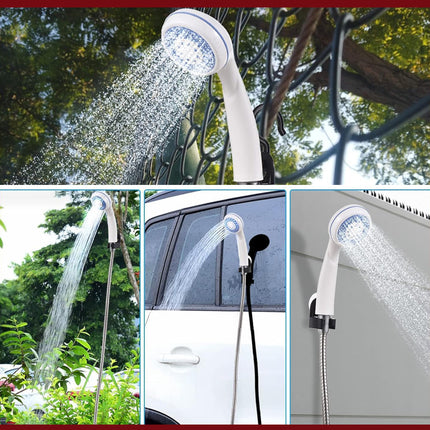 رأس دش تخييم قابل لإعادة الشحن Camping Shower Kit, Rechargeable Camping Shower