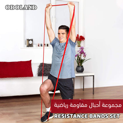مجموعة أحبال مقاومة رياضية (Resistance Bands Set