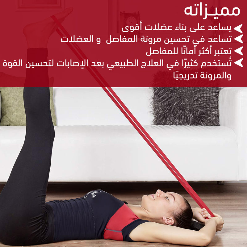 مجموعة أحبال مقاومة رياضية (Resistance Bands Set