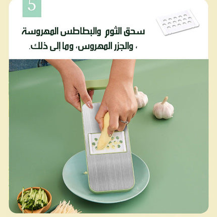قطاعة ومبشرة ستانلس مع قطعة أمان Stainless Steel Slicer And Grater