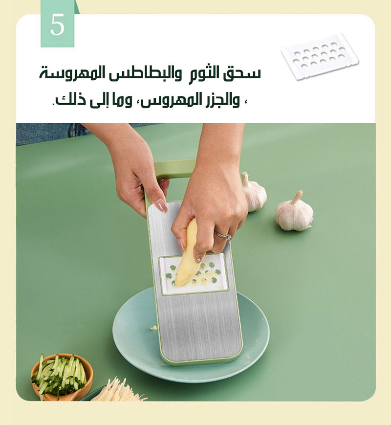 قطاعة ومبشرة ستانلس مع قطعة أمان Stainless Steel Slicer And Grater