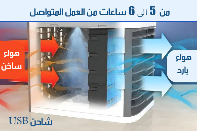 مكيف هواء ثلجي برذاذ الماء صغير و شحن OFFICE AIR CONDITIONER