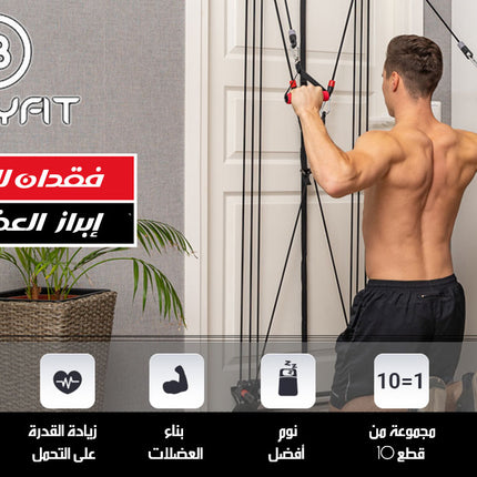 أحزمة تمارين مقاومة بقاعدة تثبيت على الباب Door Anchor Strap for Resistance Bands Exercises