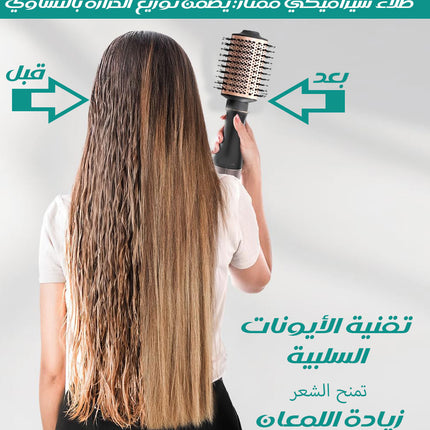 فرشاة الشعر بتقنية الأيونات السلبية VGR electric hairbrush v-494