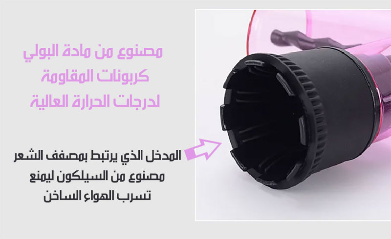 أداة تركب على مصفف الشعر لصنع شعر مموج To make natural curls