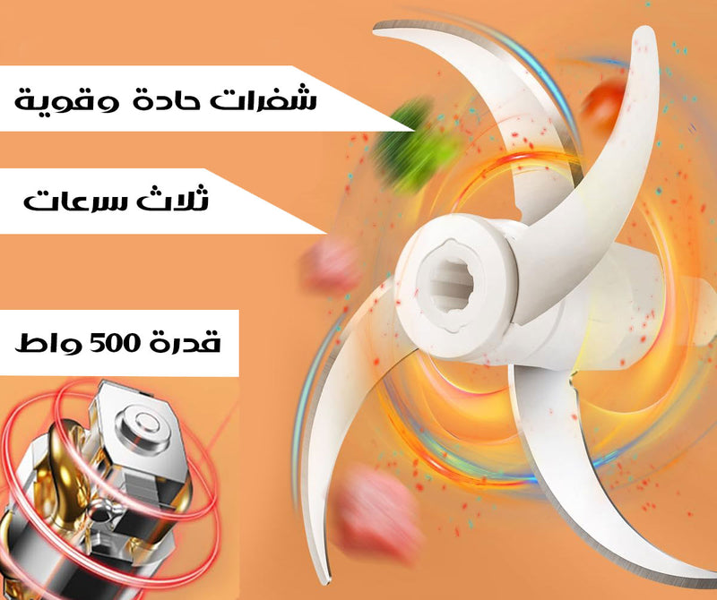 محضرة طعام وعجانة ومفرمة وخلاط احترافية rnkda blender ChopperDB-A2705