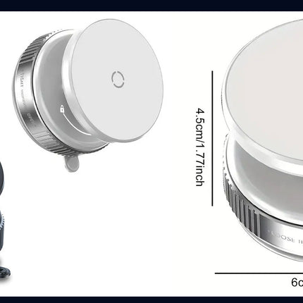 حامل موبايل سوبر مغناطيسي حرالحركة تلتصق بسحب الهواء Vacuum Suction Magnetic Bracket