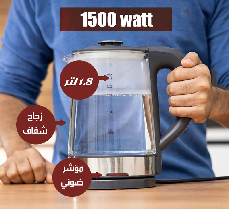 كتل زجاجي 1.8 لتر sonifer Electric Kettle SF-2140