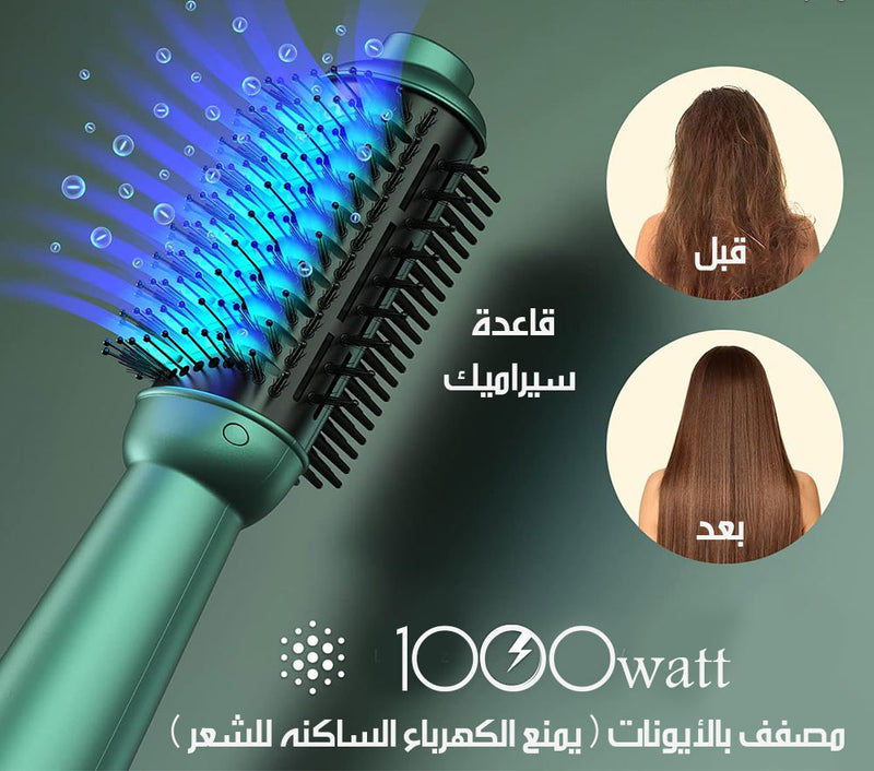 فرشاة حرارية برأس ذو وجهينENZO PROFESSIONAL Hair Styler 2 In1