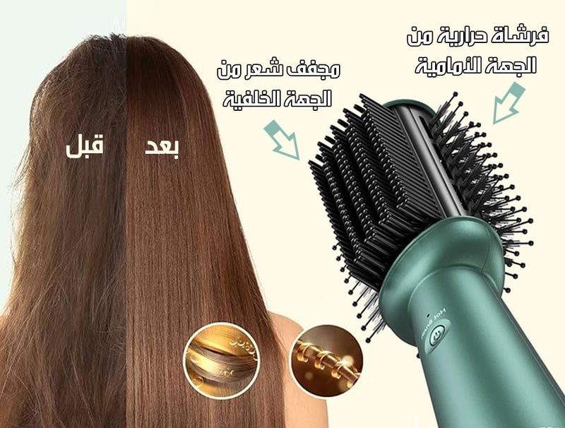 فرشاة حرارية برأس ذو وجهينENZO PROFESSIONAL Hair Styler 2 In1