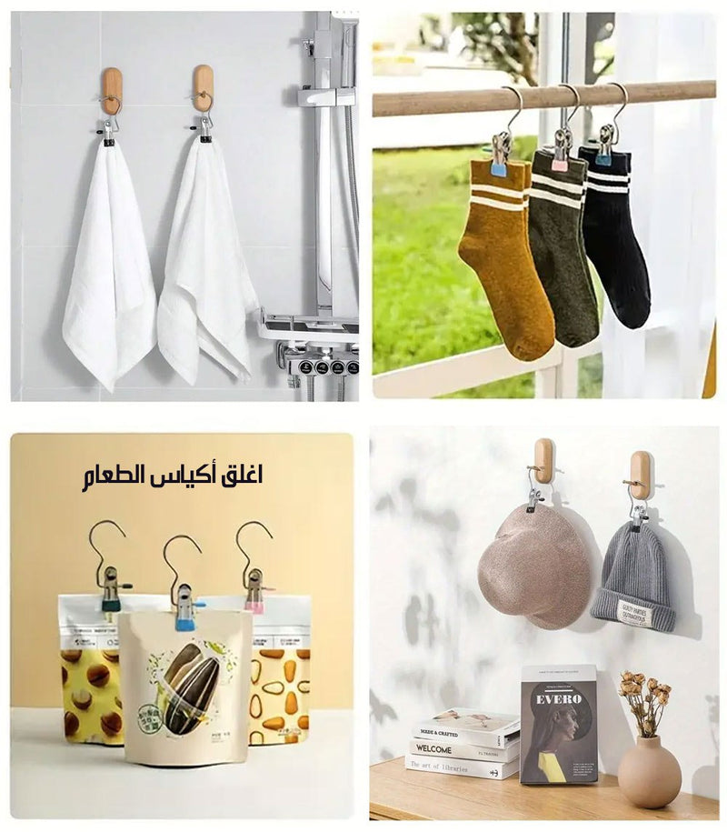 لاقة بملقط متعددة الاستخدامHanging clips hooks