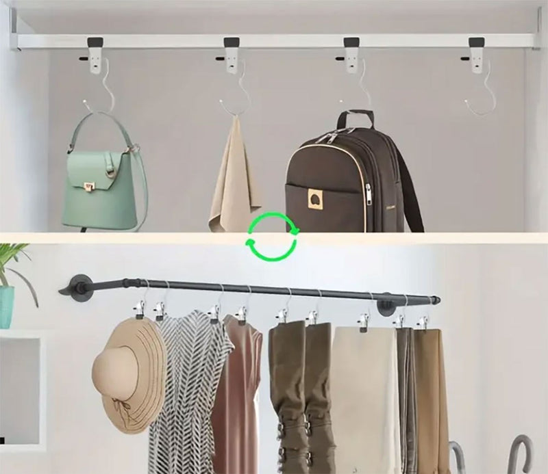 لاقة بملقط متعددة الاستخدامHanging clips hooks
