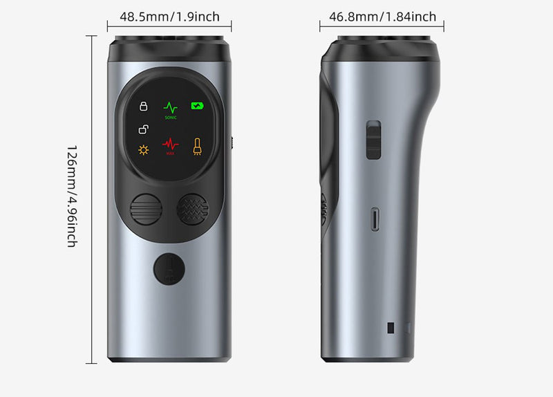 جهاز طرد و تهدئة الكلاب مع اضاءة Ultrasonic Dog Repeller