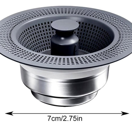 3x1 فلتر تصريف حوض المطبخ Filter Blocking Non- Clogging Drain Quickly